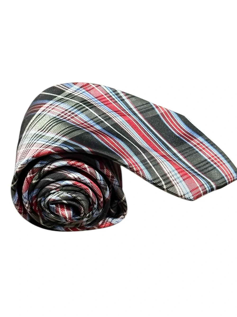 Ivy Crew  Red & Black Plaid Necktie